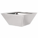 vidaXL Kerti cserép 5 pcs Ezüst 35 x 35 x 15 cm Rozsdamentes acél