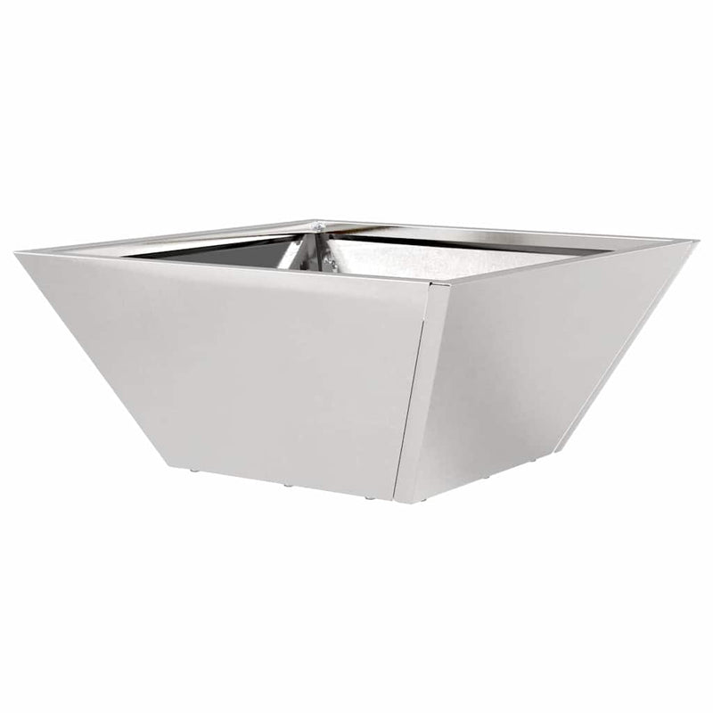 vidaXL Kerti Tál Ültető 5 pcs Ezüst 35 x 35 x 15 cm Rozsdamentes acél