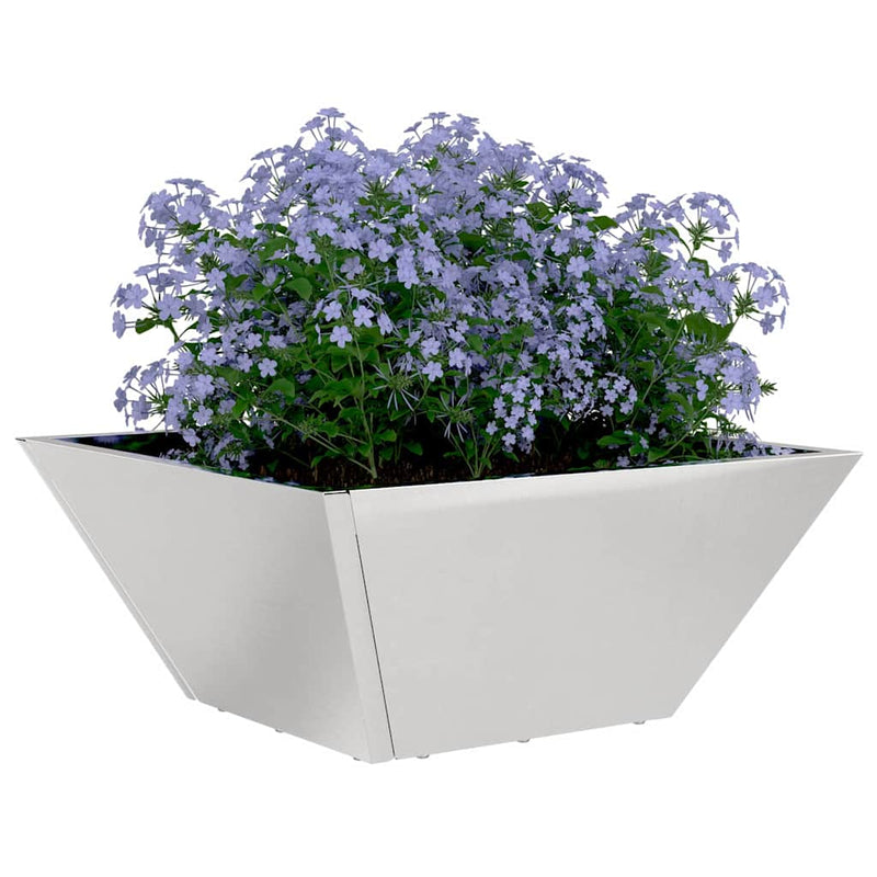 vidaXL Kerti Tál Ültető 5 pcs Ezüst 35 x 35 x 15 cm Rozsdamentes acél