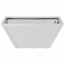 vidaXL Kerti cserép 5 pcs Ezüst 35 x 35 x 15 cm Rozsdamentes acél