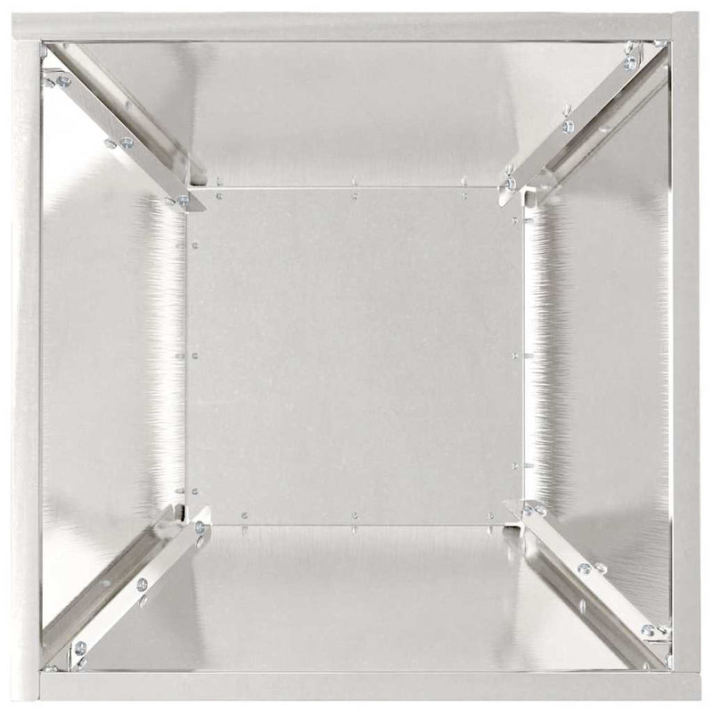 vidaXL Kerti Tál Ültető 5 pcs Ezüst 35 x 35 x 15 cm Rozsdamentes acél