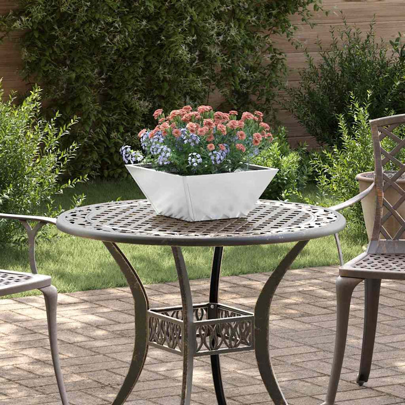 vidaXL Kerti Tál Ültető 5 pcs Ezüst 35 x 35 x 15 cm Horganyzott acél