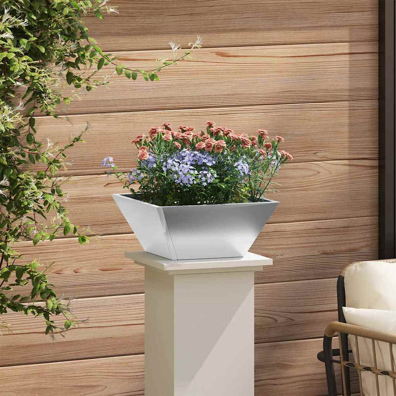 vidaXL Kerti Tál Ültető 5 pcs Ezüst 35 x 35 x 15 cm Horganyzott acél