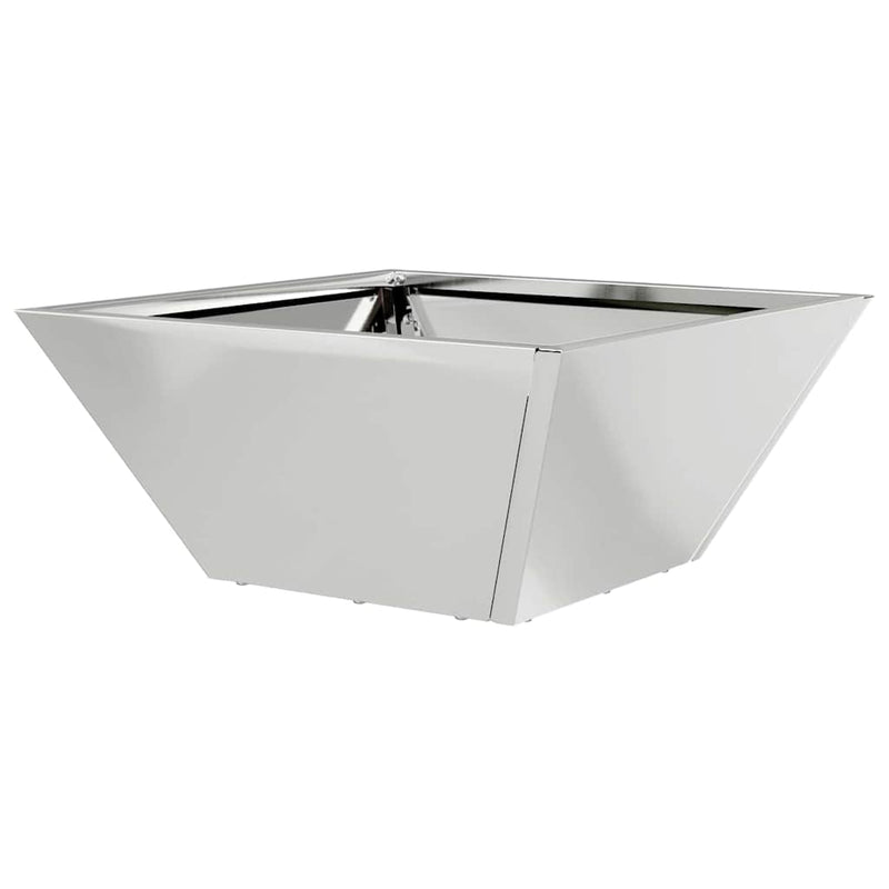 vidaXL Kerti Tál Ültető 5 pcs Ezüst 35 x 35 x 15 cm Horganyzott acél