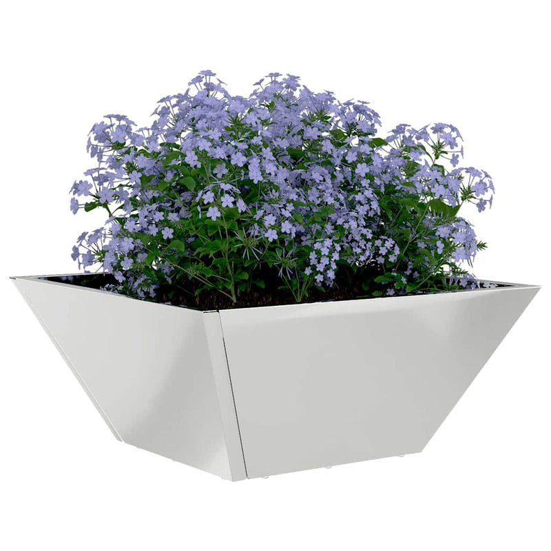 vidaXL Kerti Tál Ültető 5 pcs Ezüst 35 x 35 x 15 cm Horganyzott acél