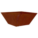 vidaXL Kerti cserép Rozsdás 35 x 35 x 15 cm Időjárásálló acél