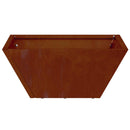 vidaXL Kerti cserép Rozsdás 35 x 35 x 15 cm Időjárásálló acél