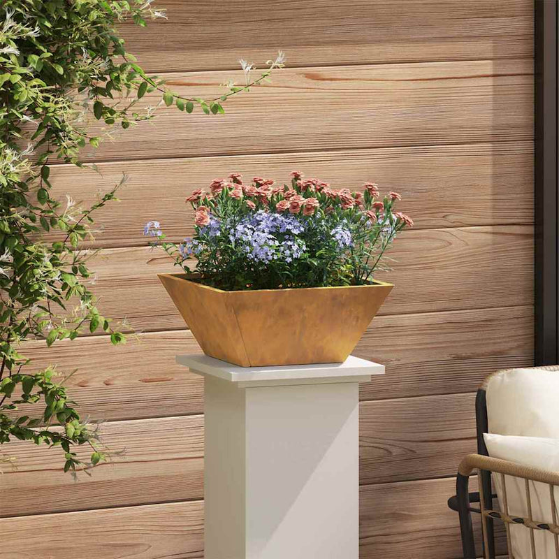 vidaXL Kerti Tál Ültető 5 pcs Rozsdás 35 x 35 x 15 cm