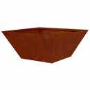 vidaXL Kerti cserép 5 pcs Rozsdás 35 x 35 x 15 cm Időjárásálló acél