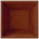 vidaXL Kerti cserép 5 pcs Rozsdás 35 x 35 x 15 cm Időjárásálló acél