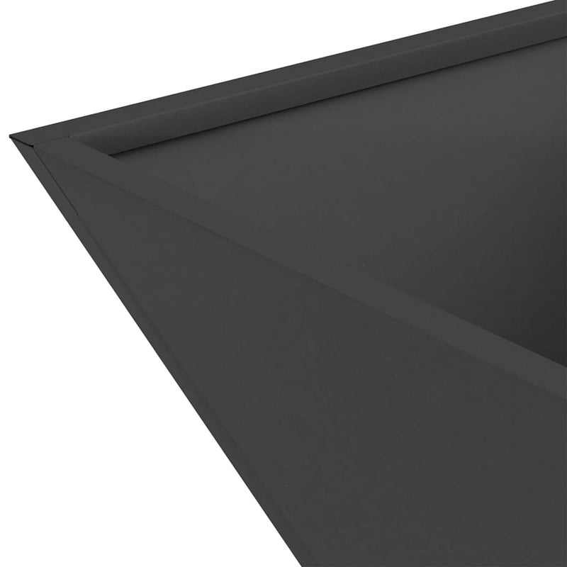 vidaXL Kerti Tál Ültető 5 pcs Fekete 40 x 40 x 15 cm Acél