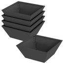 vidaXL Kerti cserép 5 pcs Fekete 40 x 40 x 15 cm