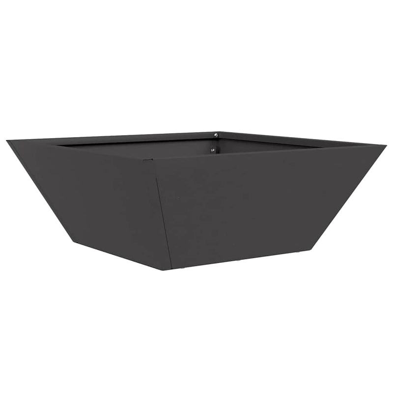 vidaXL Kerti Tál Ültető 5 pcs Fekete 40 x 40 x 15 cm Acél
