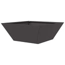vidaXL Kerti cserép 5 pcs Fekete 40 x 40 x 15 cm