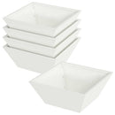 vidaXL Kerti cserép 5 pcs Fehér 40 x 40 x 15 cm Hidegen hengerelt acél