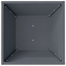 vidaXL Kerti cserép Antracit 40 x 40 x 15 cm Hidegen hengerelt acél