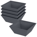 vidaXL Kerti cserép 5 pcs Antracit 40 x 40 x 15 cm