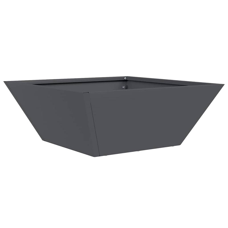vidaXL Kerti Tál Ültető 5 pcs Antracit 40 x 40 x 15 cm Acél