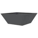vidaXL Kerti cserép 5 pcs Antracit 40 x 40 x 15 cm