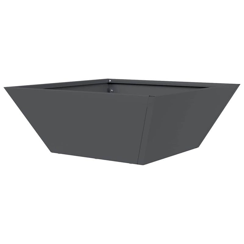 vidaXL Kerti Tál Ültető 5 pcs Antracit 40 x 40 x 15 cm Acél