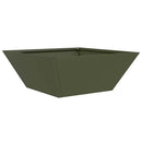 vidaXL Kerti cserép 5 pcs Olajzöld 40 x 40 x 15 cm