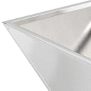 vidaXL Kerti cserép 5 pcs Ezüst 40 x 40 x 15 cm Rozsdamentes acél