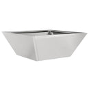 vidaXL Kerti cserép 5 pcs Ezüst 40 x 40 x 15 cm Rozsdamentes acél