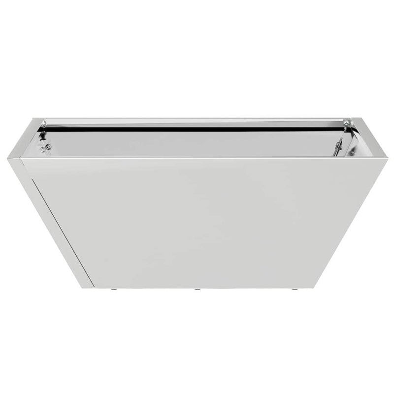 vidaXL Kerti Tál Ültető 5 pcs Ezüst 40 x 40 x 15 cm Rozsdamentes acél