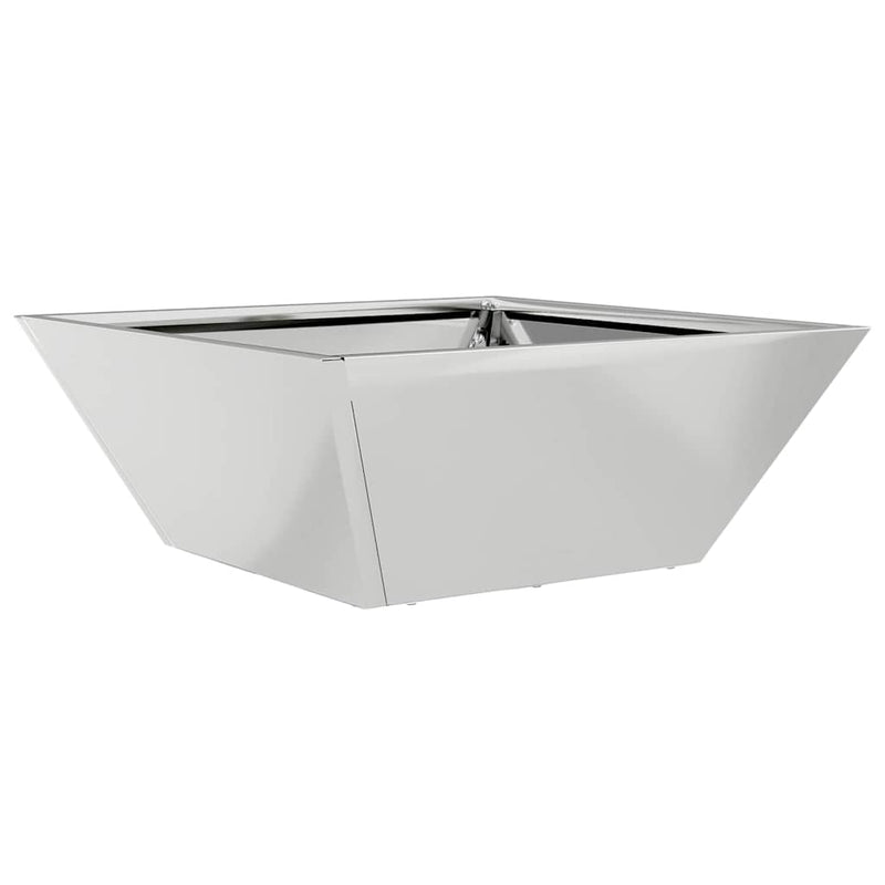 vidaXL Kerti Tál Ültető 5 pcs Ezüst 40 x 40 x 15 cm Horganyzott acél