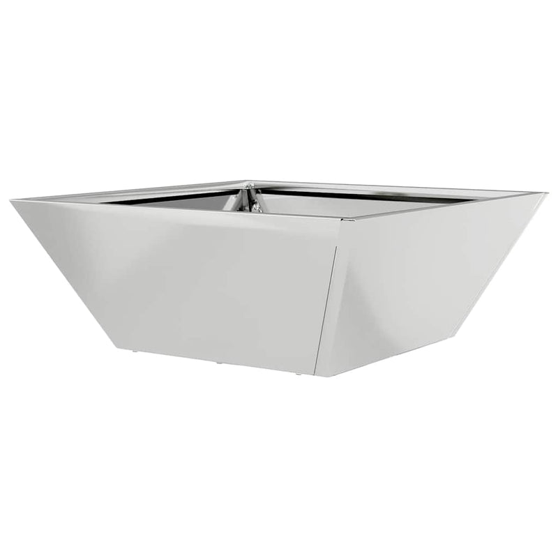 vidaXL Kerti Tál Ültető 5 pcs Ezüst 40 x 40 x 15 cm Horganyzott acél