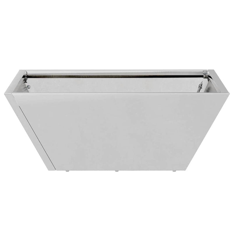 vidaXL Kerti Tál Ültető 5 pcs Ezüst 40 x 40 x 15 cm Horganyzott acél