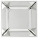 vidaXL Kerti cserép 5 pcs Ezüst 40 x 40 x 15 cm Horganyzott acél