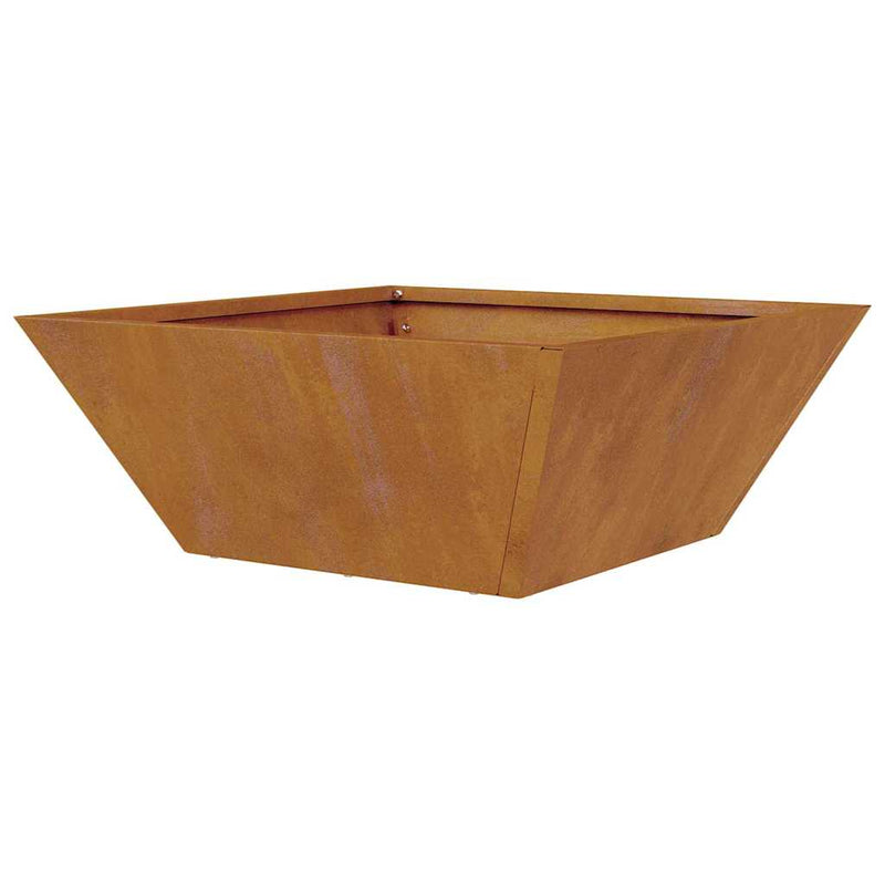 vidaXL Kerti Tál Ültető Rozsdás 40 x 40 x 15 cm időjárásálló acél