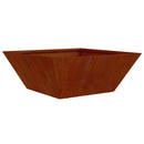 vidaXL Kerti cserép 5 pcs Rozsdás 40 x 40 x 15 cm Időjárásálló acél