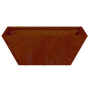 vidaXL Kerti cserép 5 pcs Rozsdás 40 x 40 x 15 cm Időjárásálló acél