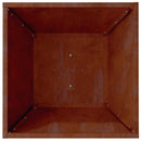 vidaXL Kerti cserép 5 pcs Rozsdás 40 x 40 x 15 cm Időjárásálló acél