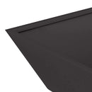 vidaXL Kerti cserép Fekete 50 x 50 x 15 cm Hidegen hengerelt acél