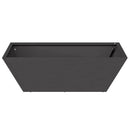 vidaXL Kerti cserép Fekete 50 x 50 x 15 cm Hidegen hengerelt acél