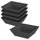 vidaXL Kerti cserép 5 pcs Fekete 50 x 50 x 15 cm