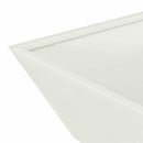 vidaXL Kerti cserép 5 pcs Fehér 50 x 50 x 15 cm Hidegen hengerelt acél
