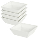 vidaXL Kerti cserép 5 pcs Fehér 50 x 50 x 15 cm Hidegen hengerelt acél