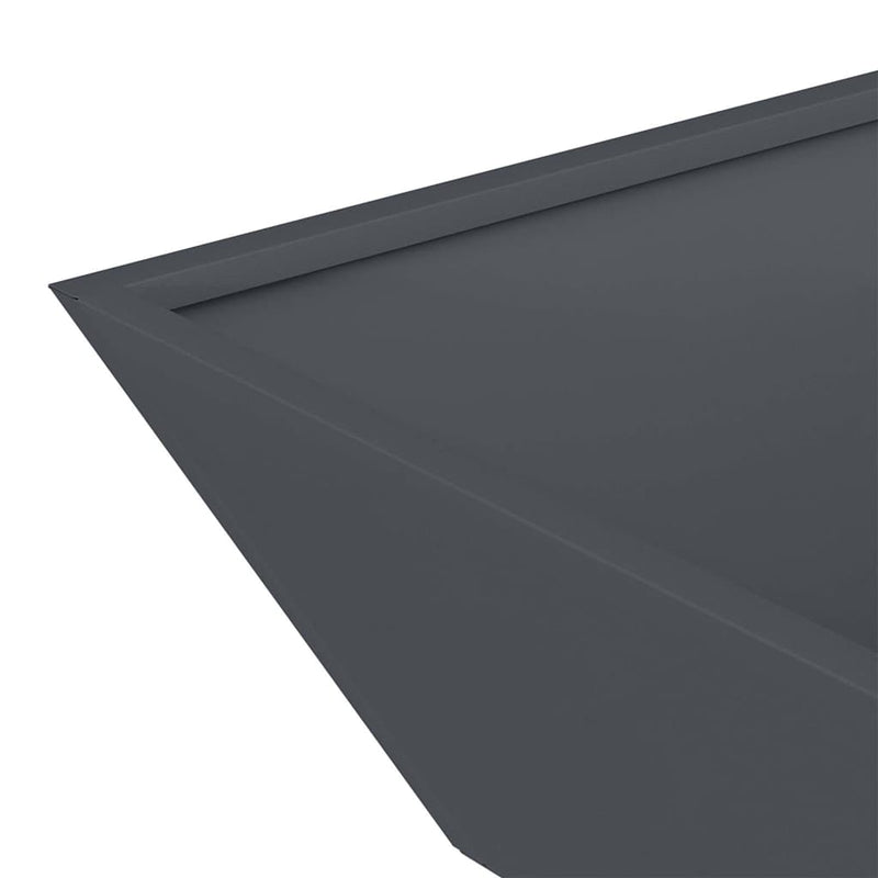 vidaXL Kerti Tál Ültető Antracit 50 x 50 x 15 cm Acél