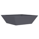vidaXL Kerti cserép 5 pcs Antracit 50 x 50 x 15 cm