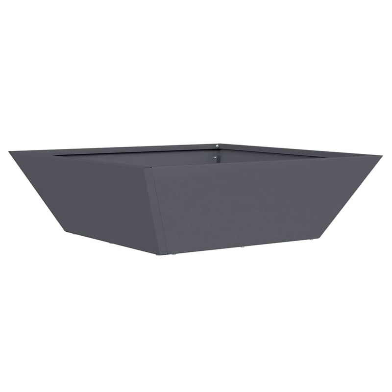 vidaXL Kerti Tál Ültető 5 pcs Antracit 50 x 50 x 15 cm Acél
