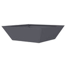 vidaXL Kerti cserép 5 pcs Antracit 50 x 50 x 15 cm