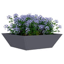 vidaXL Kerti cserép 5 pcs Antracit 50 x 50 x 15 cm