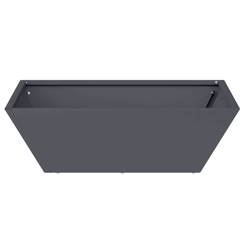 vidaXL Kerti Tál Ültető 5 pcs Antracit 50 x 50 x 15 cm Acél