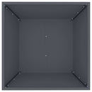 vidaXL Kerti cserép 5 pcs Antracit 50 x 50 x 15 cm