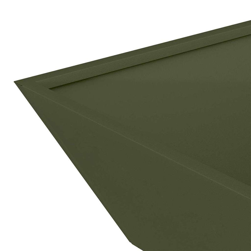 vidaXL Kerti Tál Ültető 5 pcs Oliva zöld 50 x 50 x 15 cm Acél