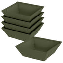 vidaXL Kerti cserép 5 pcs Olajzöld 50 x 50 x 15 cm